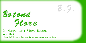 botond flore business card